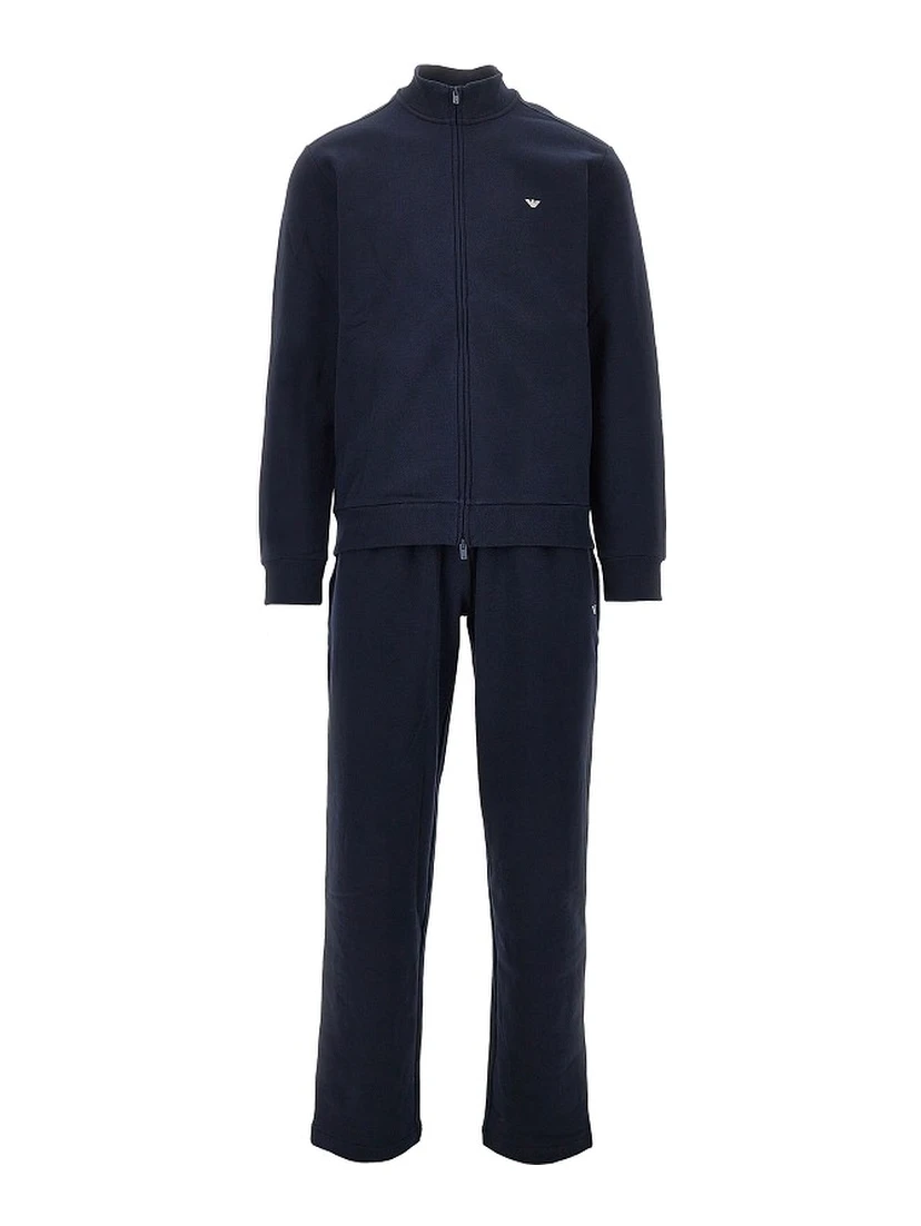 Cotton tracksuit with embroidery