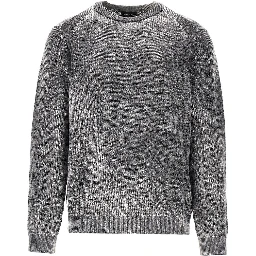 Knitted sweater with faded effect