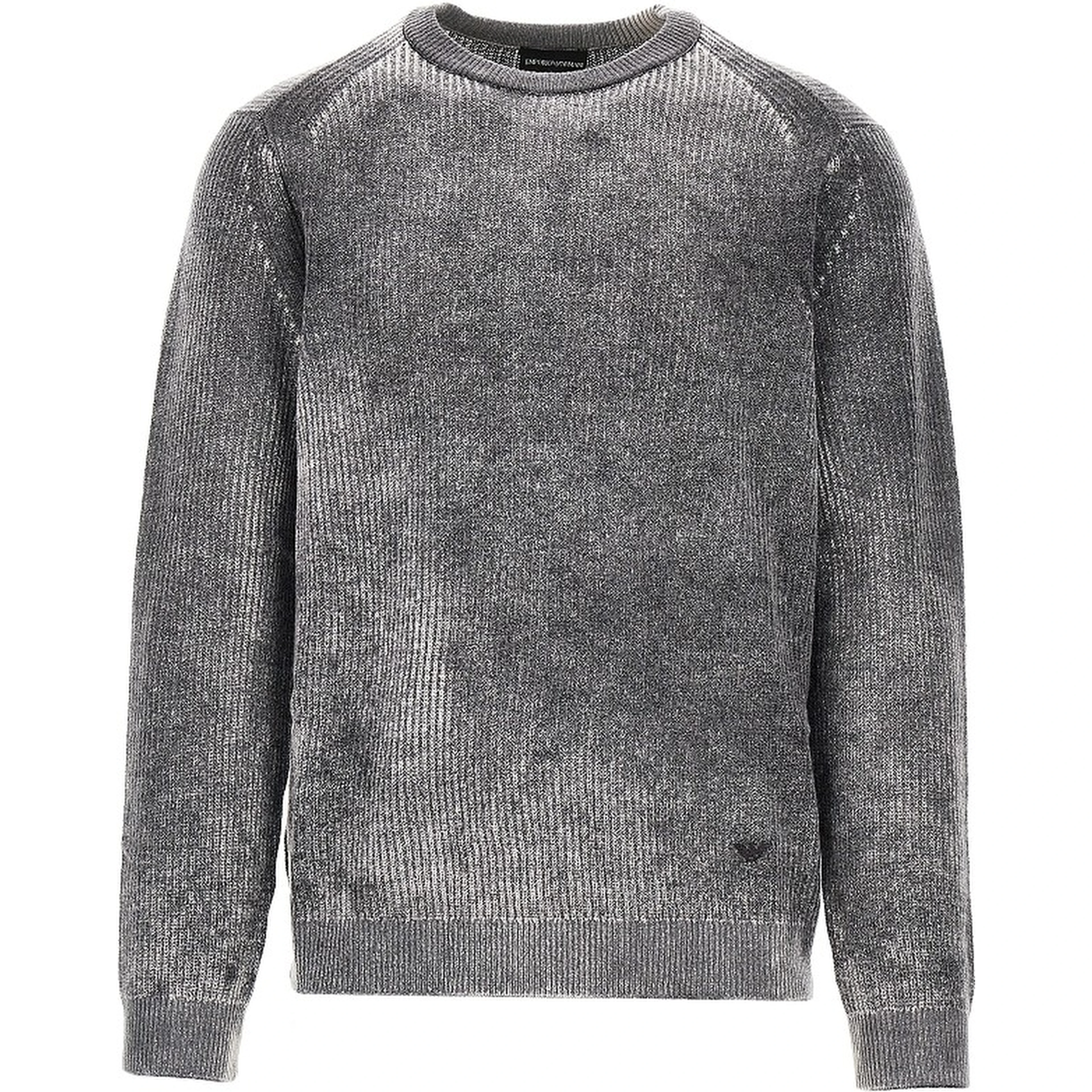 Knitted sweater with faded effect