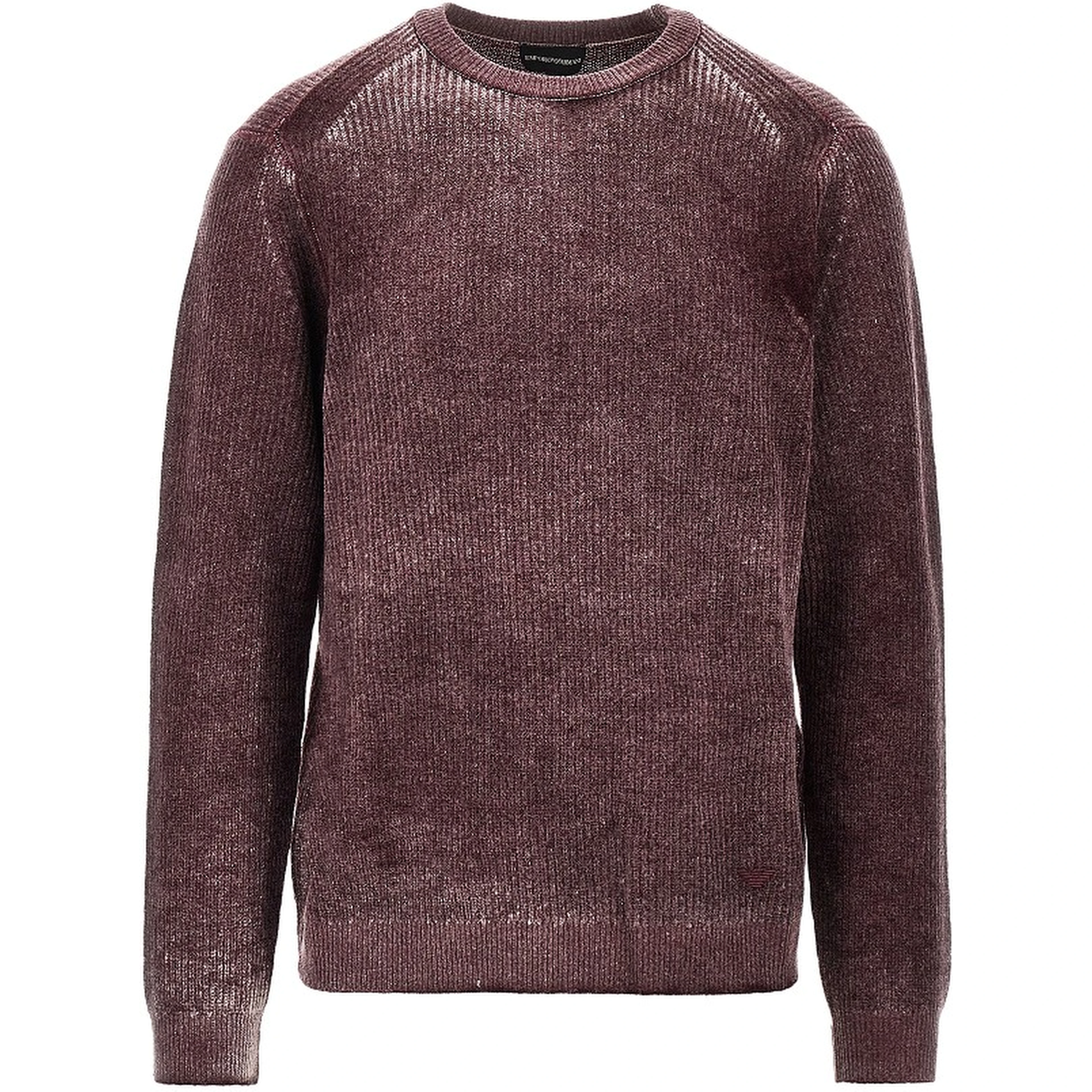 Knitted sweater with faded effect