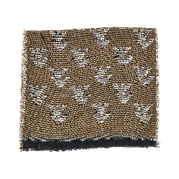 Knitted scarf with Eagle motif