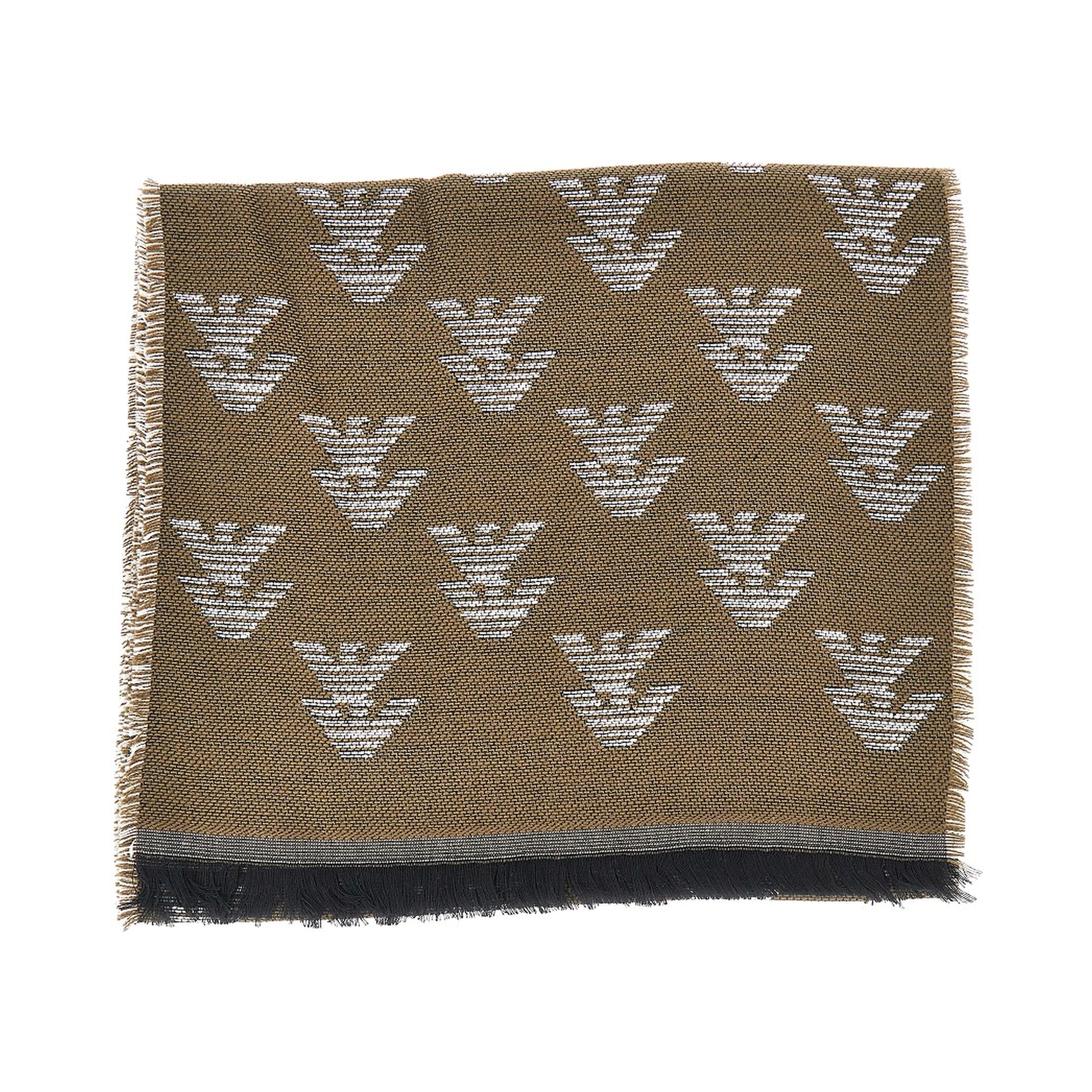 Knitted scarf with Eagle motif