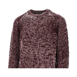 Knitted sweater with faded effect