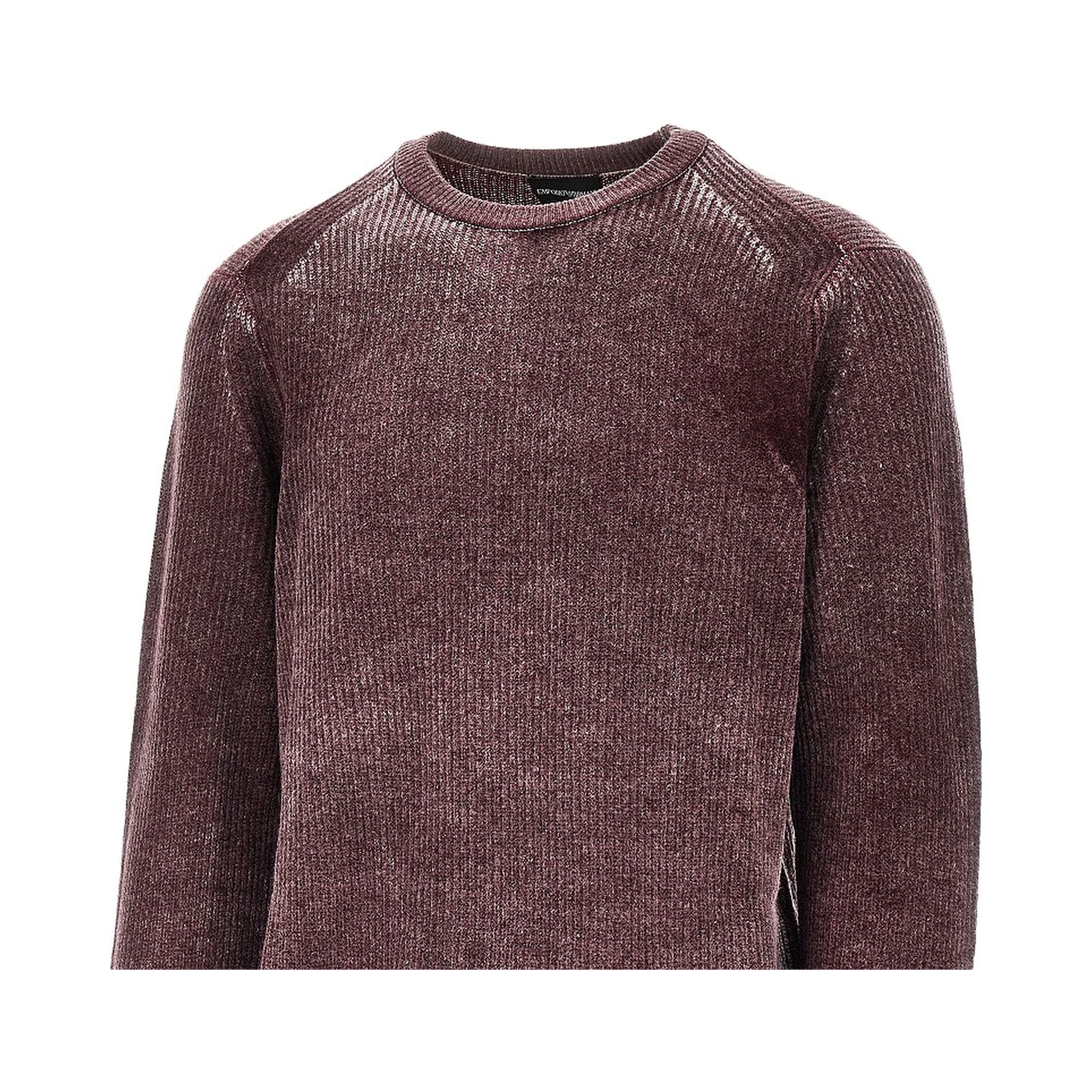 Knitted sweater with faded effect