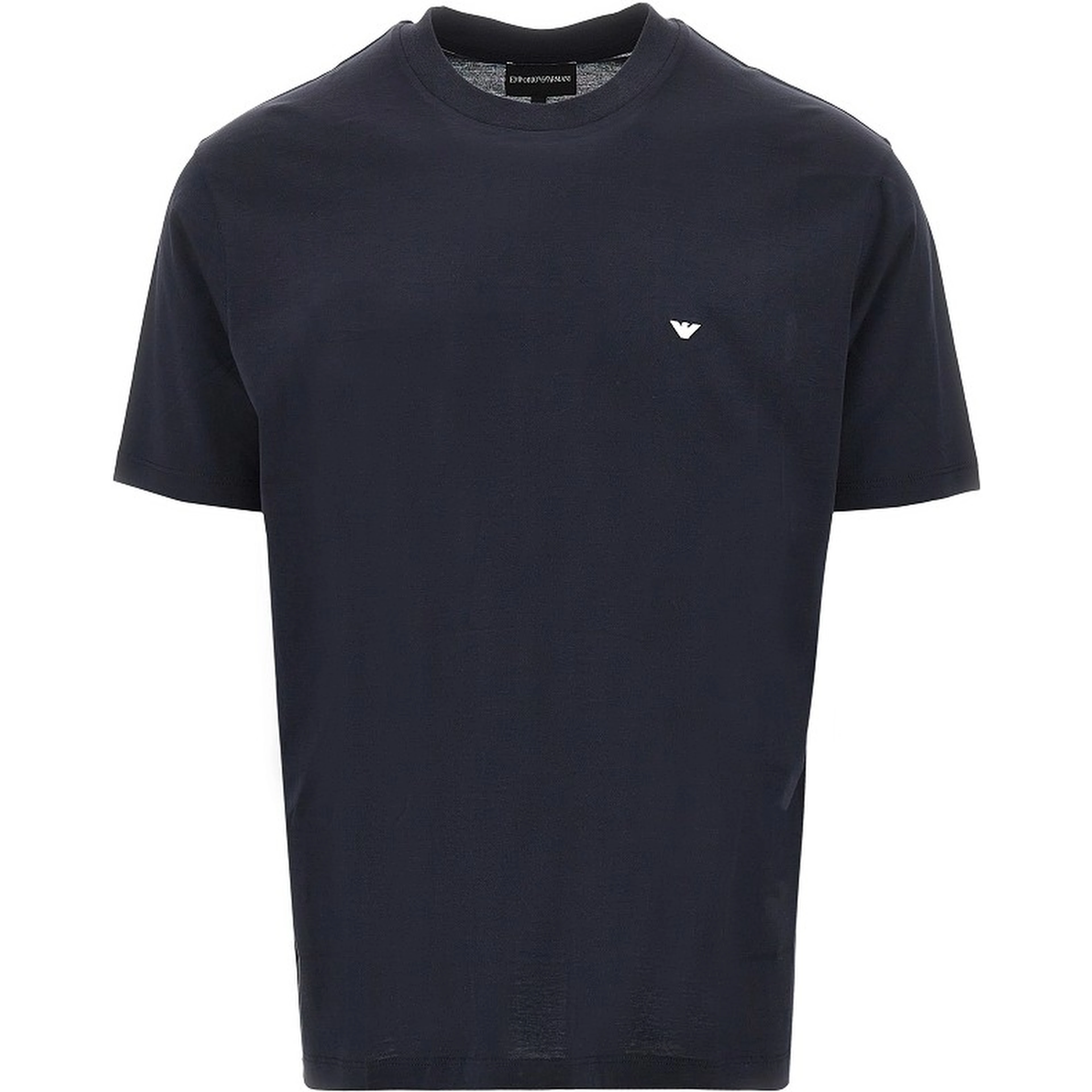 Lyocell and cotton blend T-shirt with logo