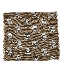 Knitted scarf with Eagle motif