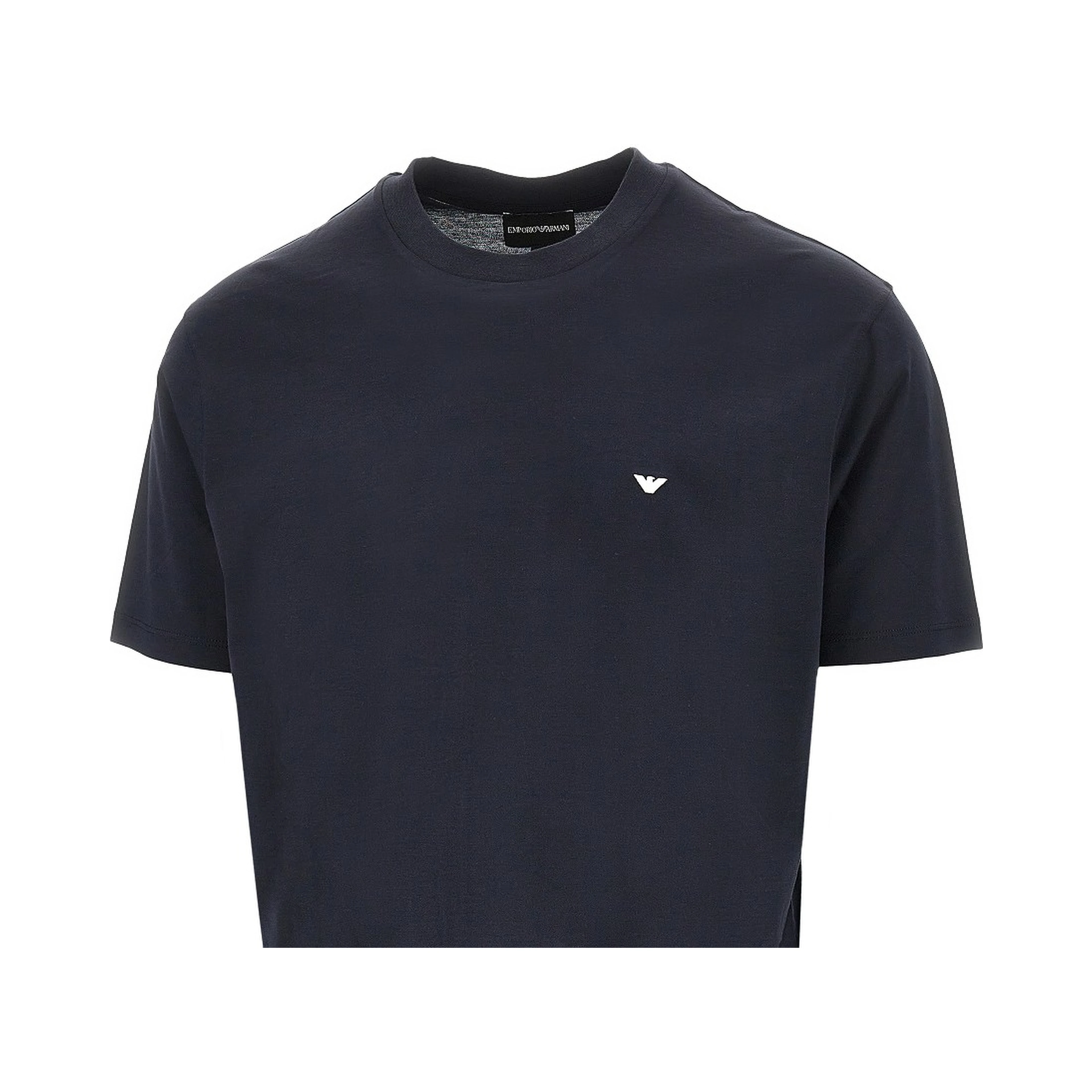 Lyocell and cotton blend T-shirt with logo