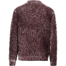 Knitted sweater with faded effect