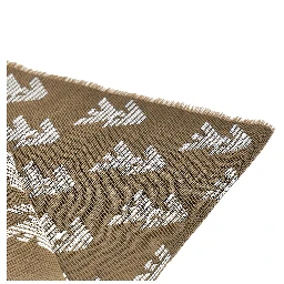Knitted scarf with Eagle motif