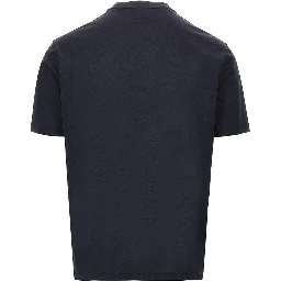Lyocell and cotton blend T-shirt with logo