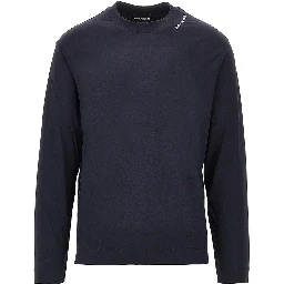 Stretch jersey T-shirt with logo embroidery