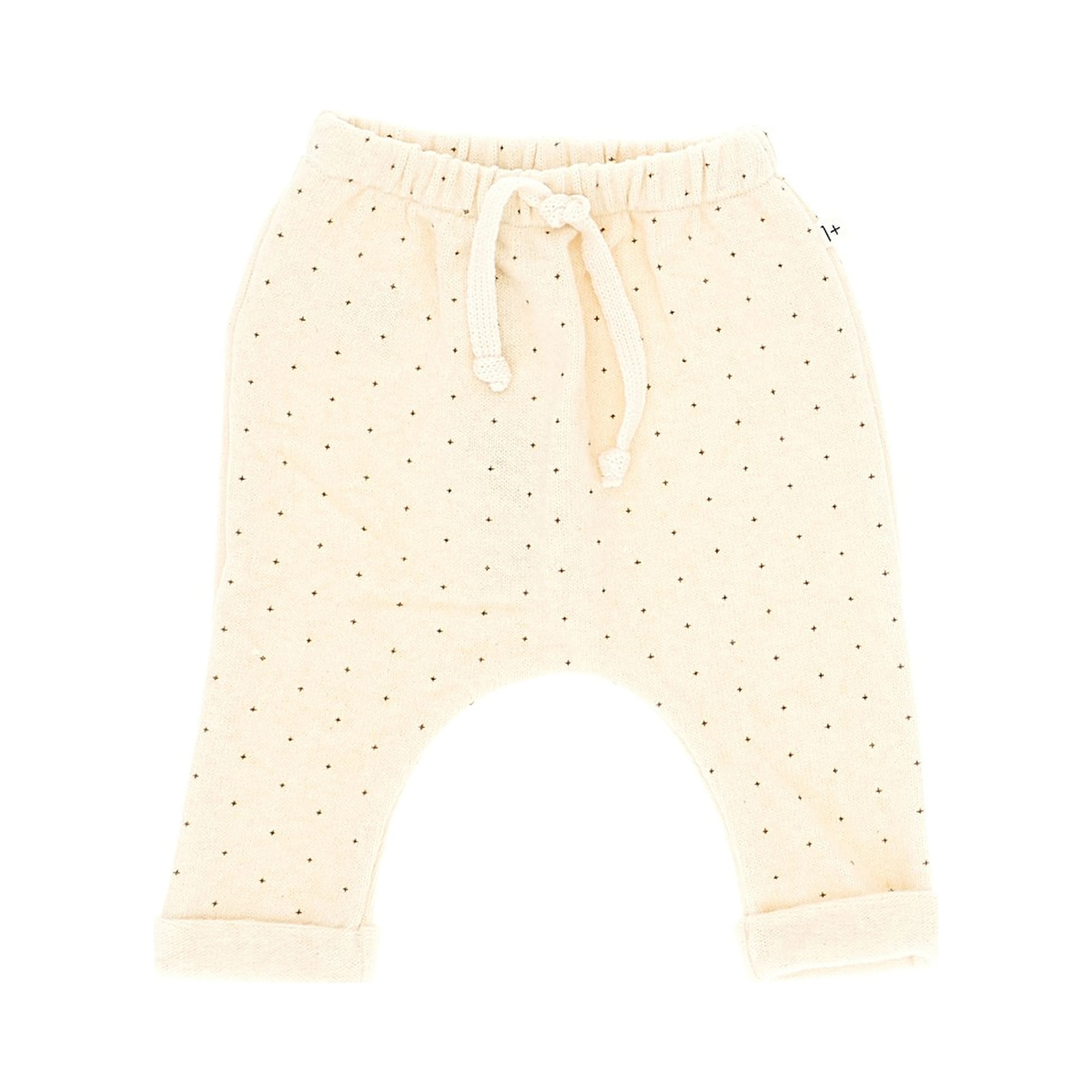 Knitted pants with printed stars