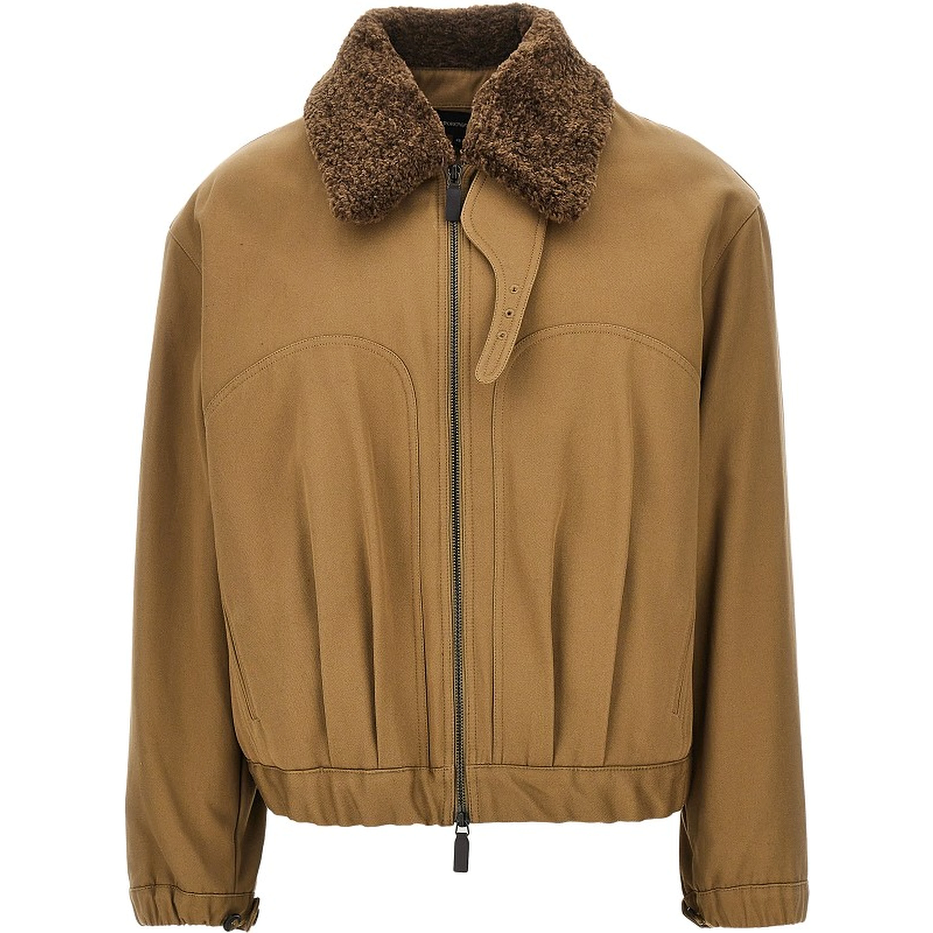 Padded cotton canvas blouson