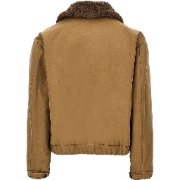 Padded cotton canvas blouson