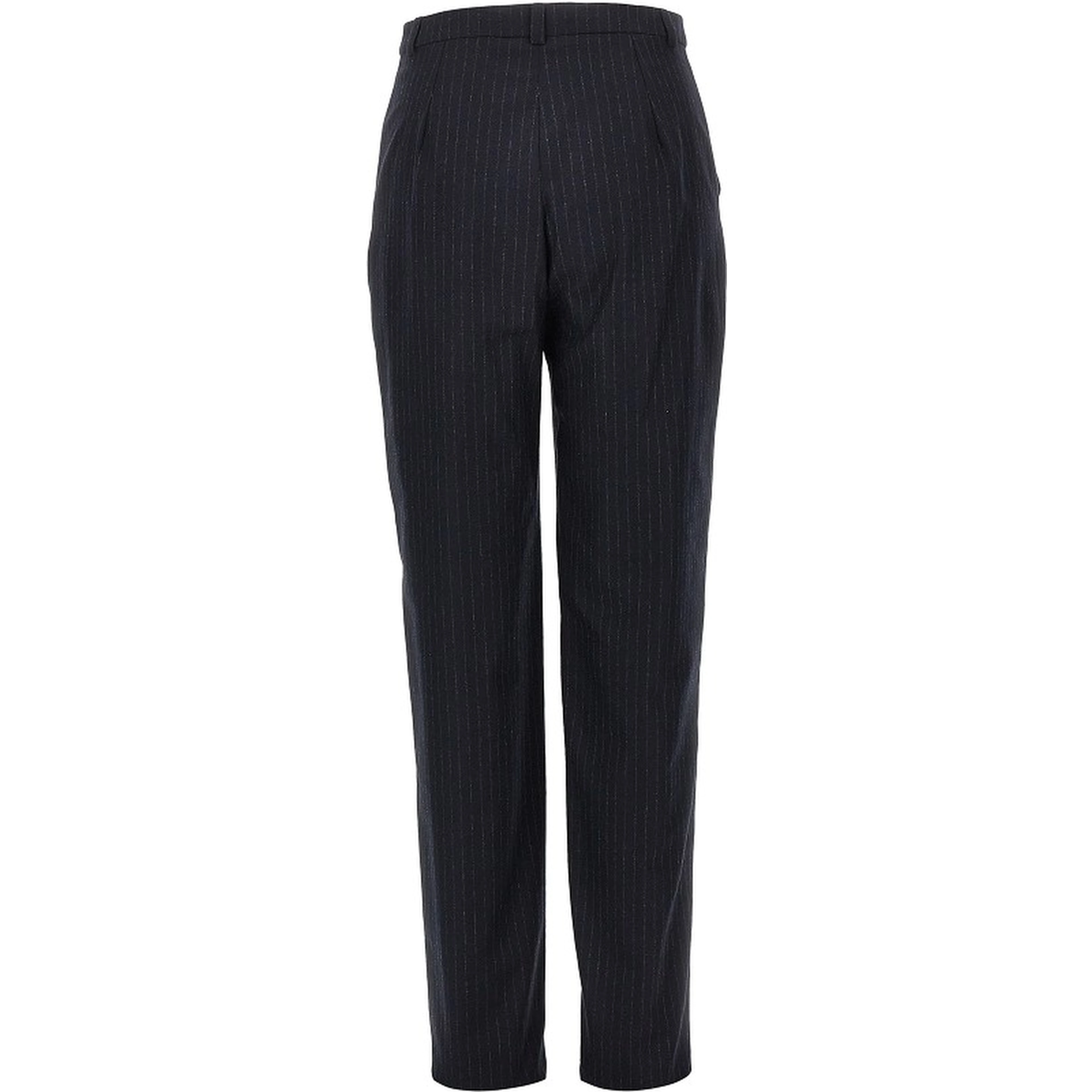 Wool-blend pants with pinstriped motif