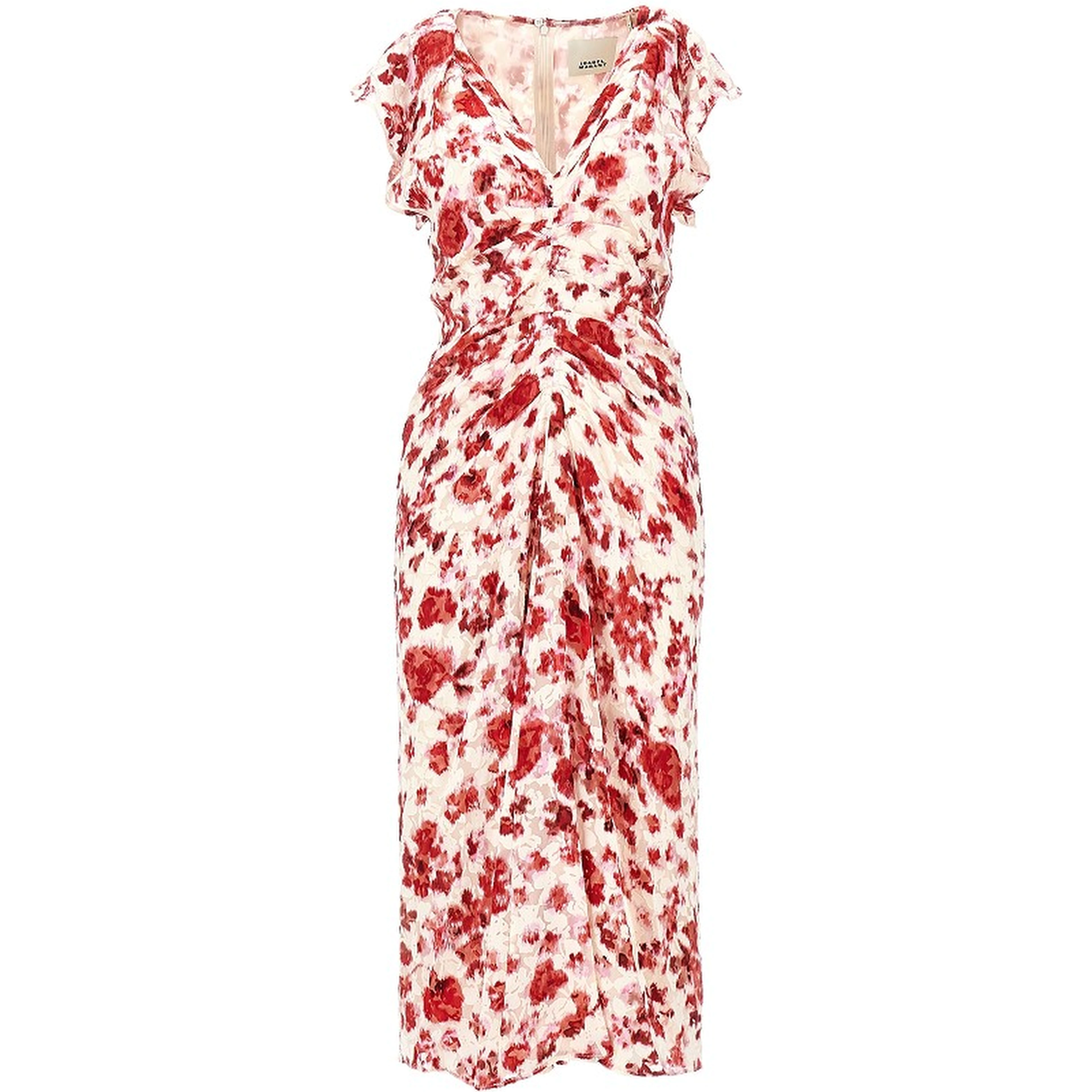 Silk-blend 'Lyndsay' midi dress