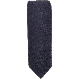 Silk necktie with jacquard motif