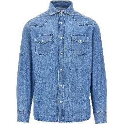 Cotton denim shirt