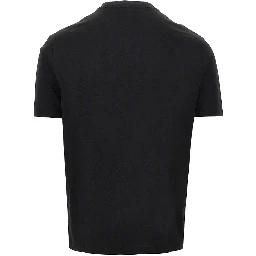 Lyocell and cotton blend T-shirt with logo