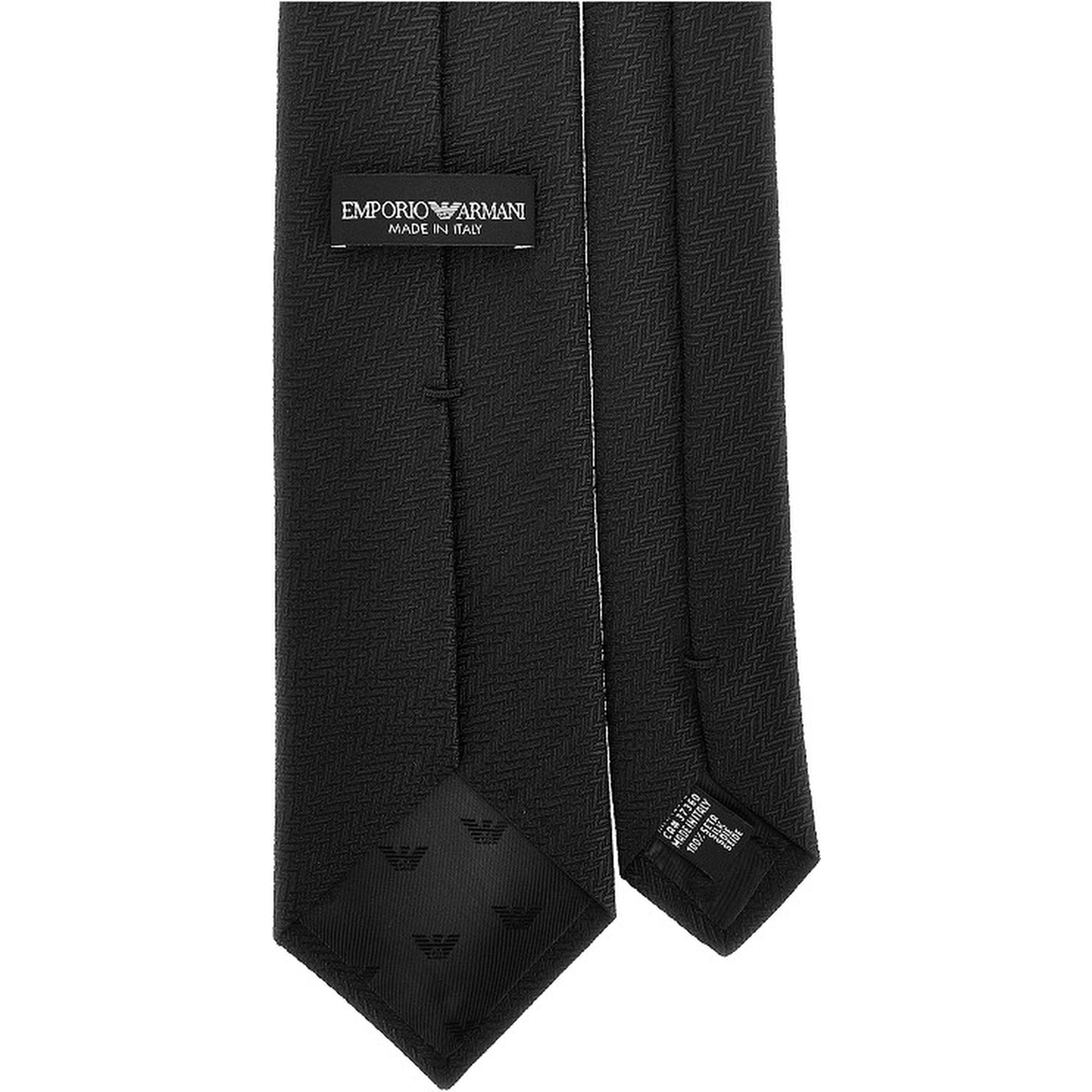 Silk necktie with jacquard motif