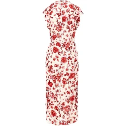 Silk-blend 'Lyndsay' midi dress
