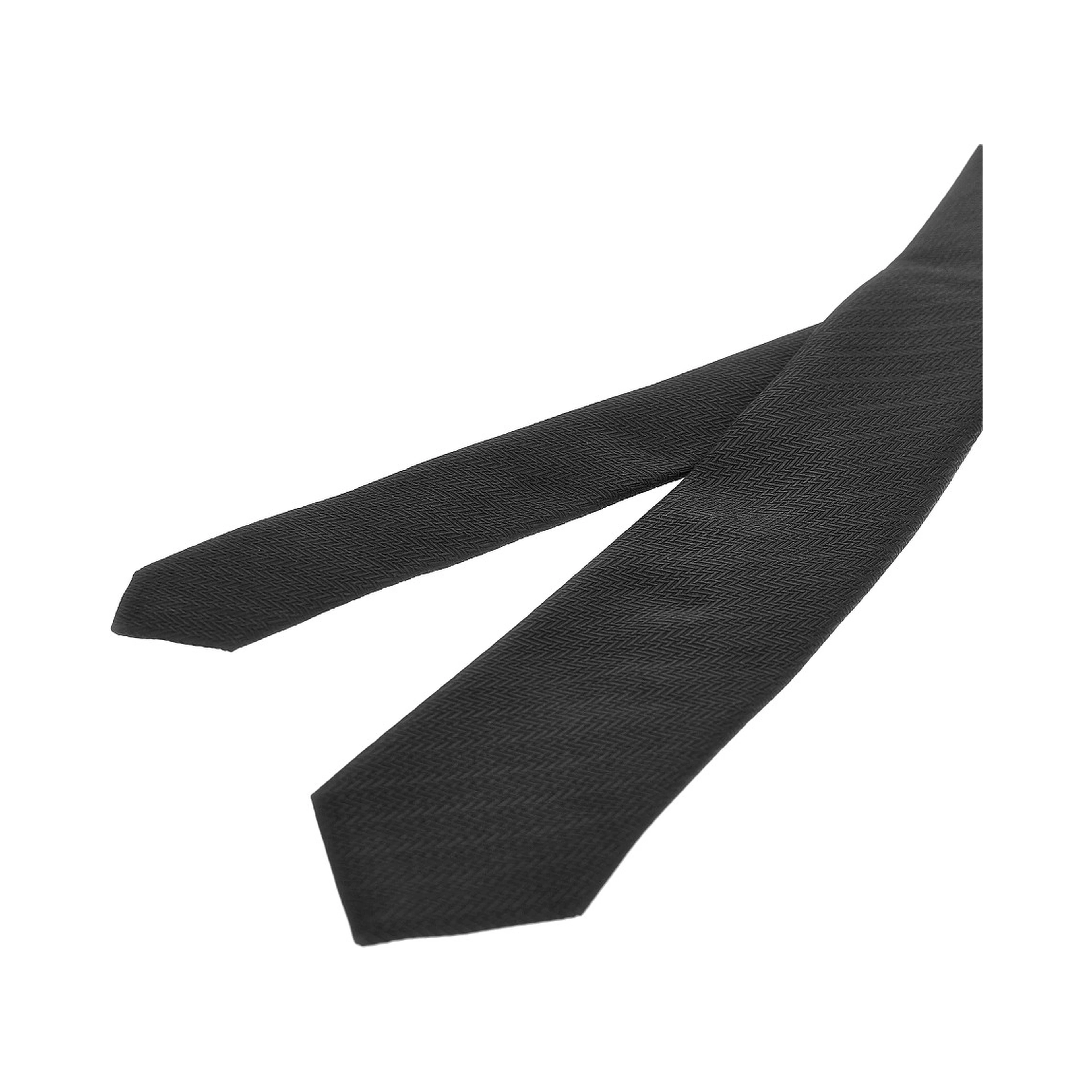 Silk necktie with jacquard motif