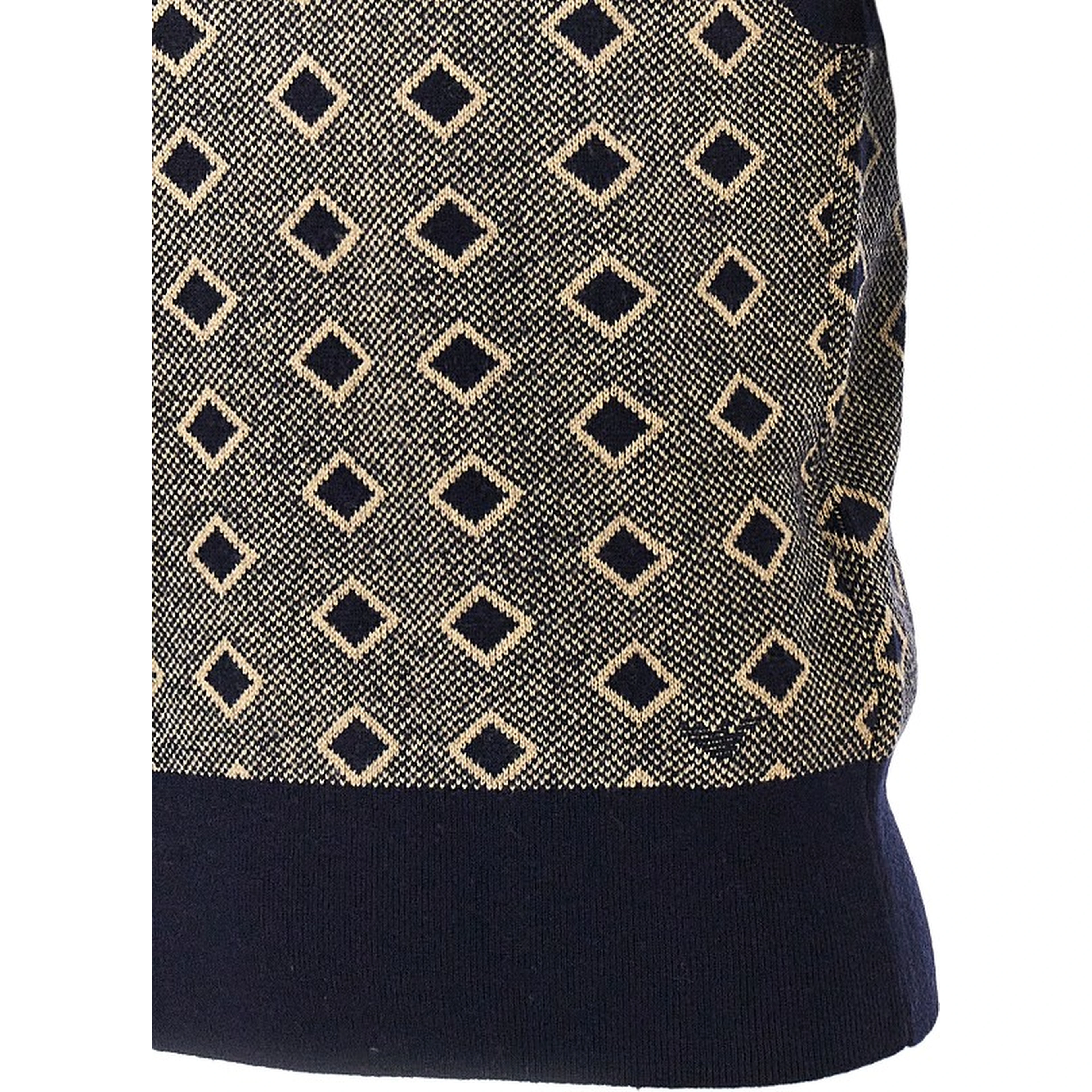 Cashmere and wool vest with diamonds motif