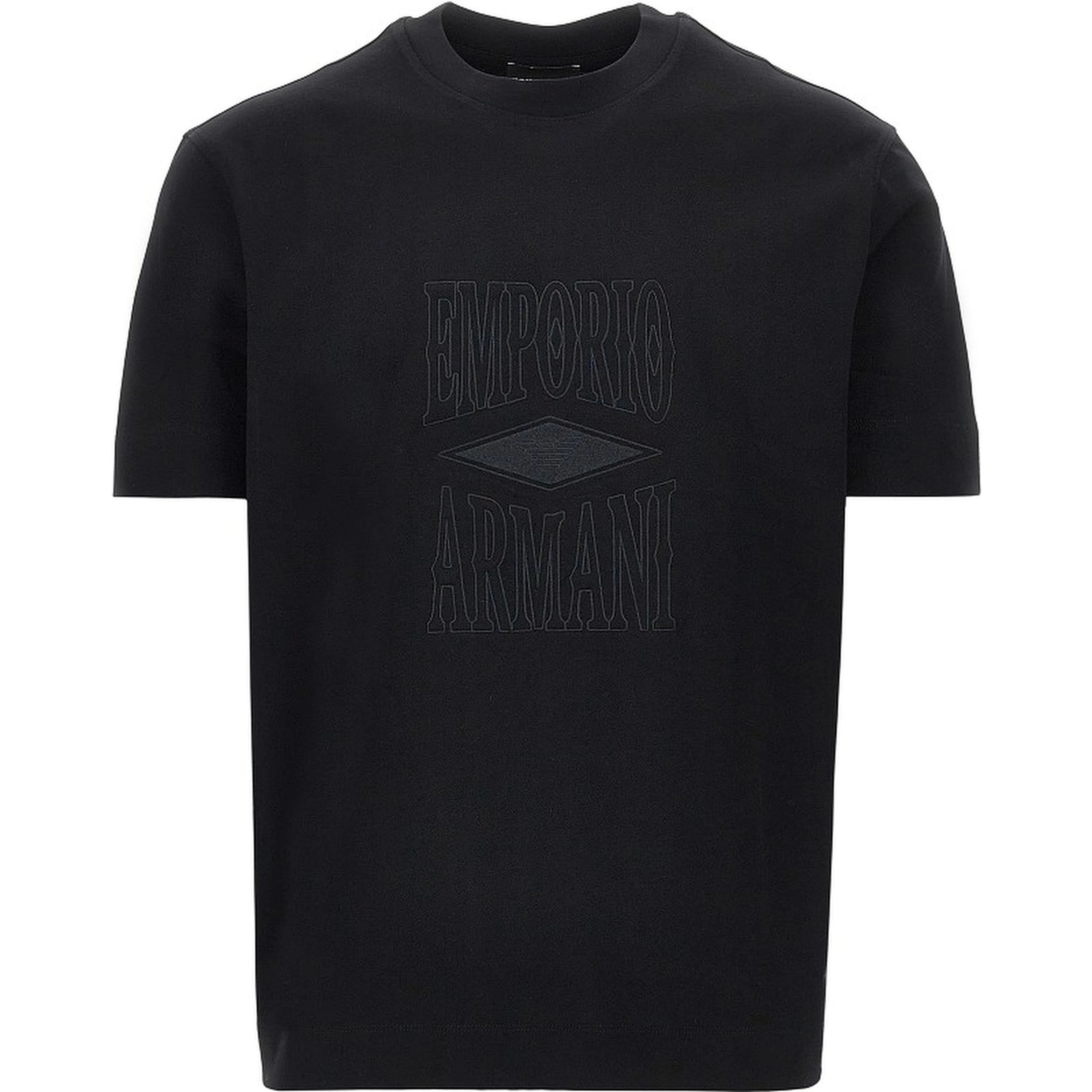 Jersey T-shirt with embossed logo