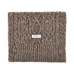 Wool-blend scarf with logo label