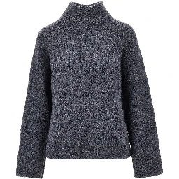Ribbed knitted sweater