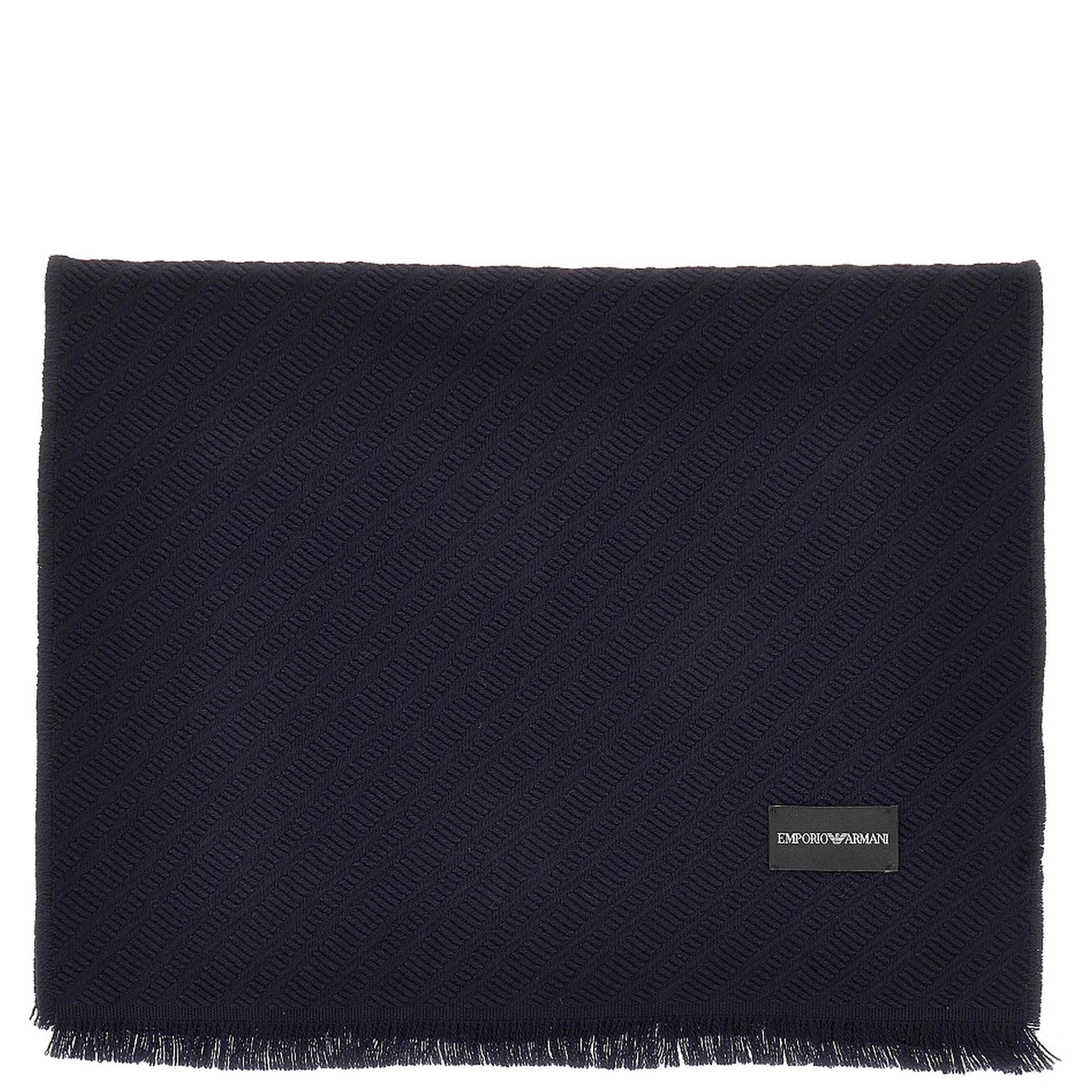 Jacquard wool scarf