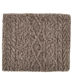 Wool-blend scarf with logo label