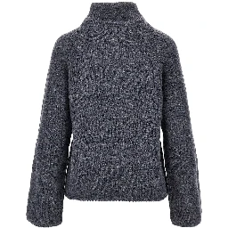 Ribbed knitted sweater