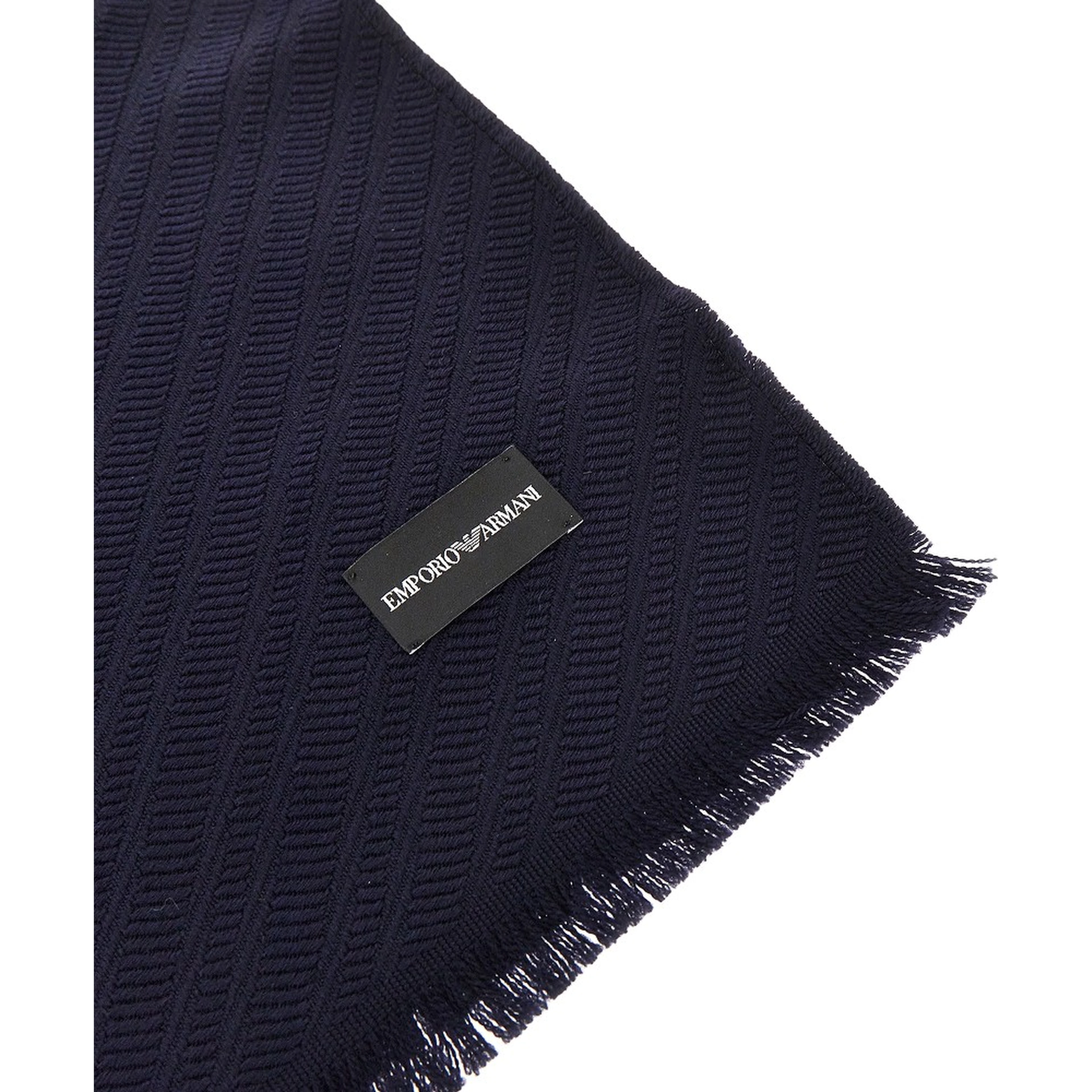 Jacquard wool scarf