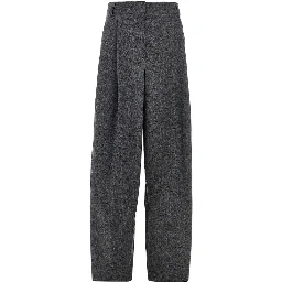 Flannel pants with darts