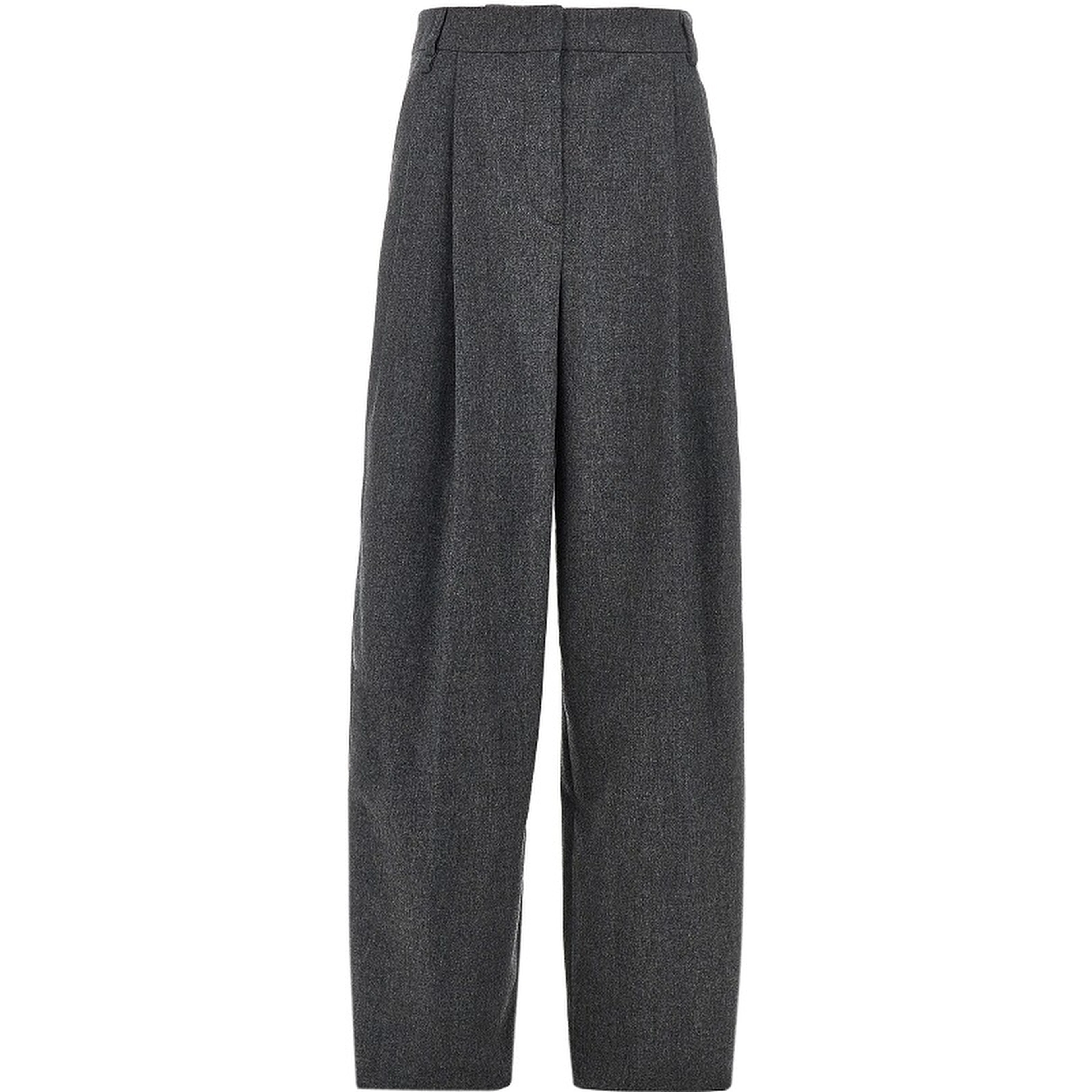 Flannel pants with darts