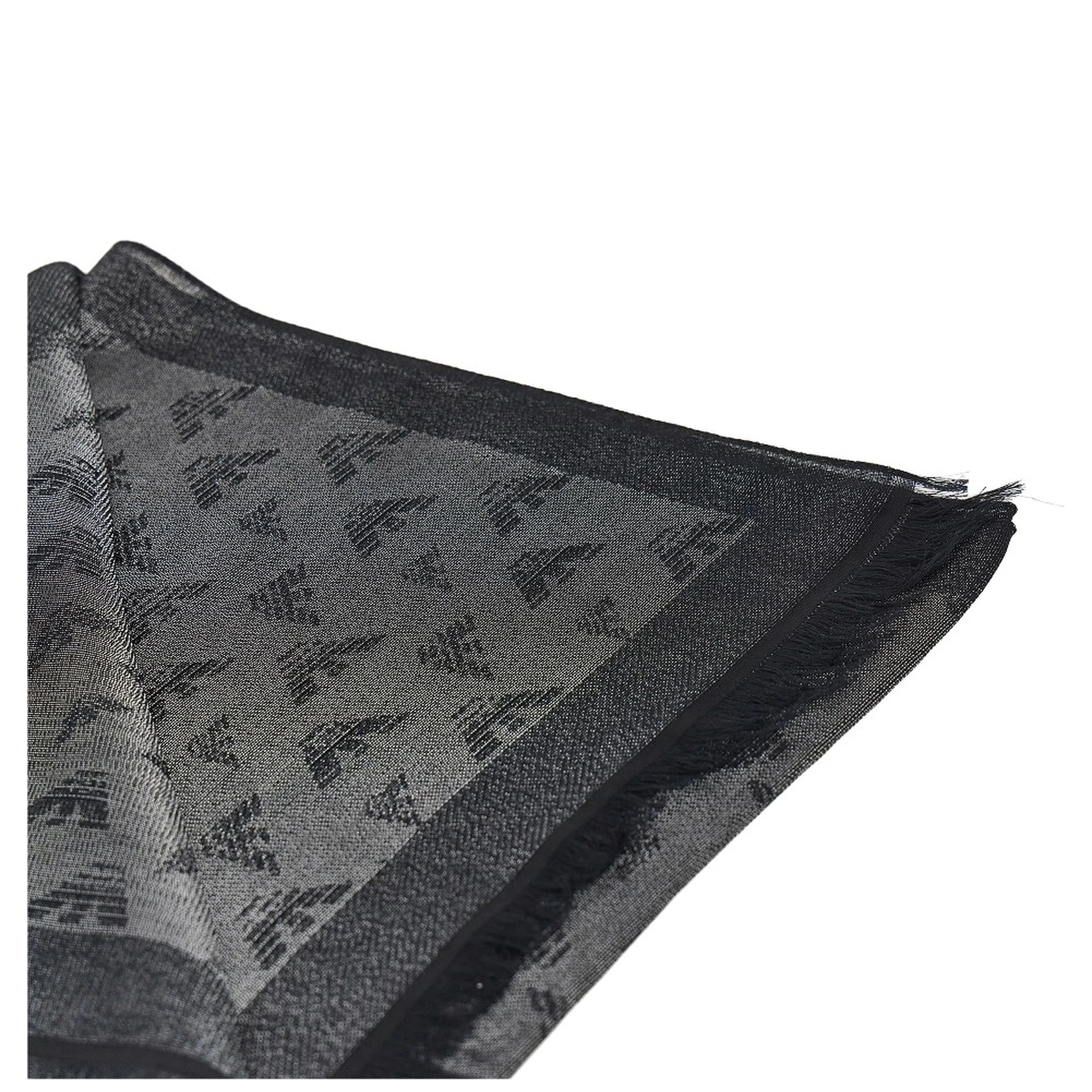 Viscose-blend scarf with Eagle motif