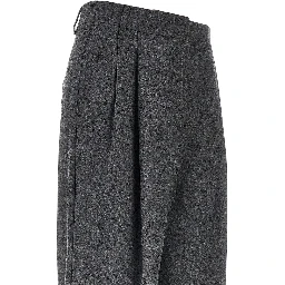 Flannel pants with darts