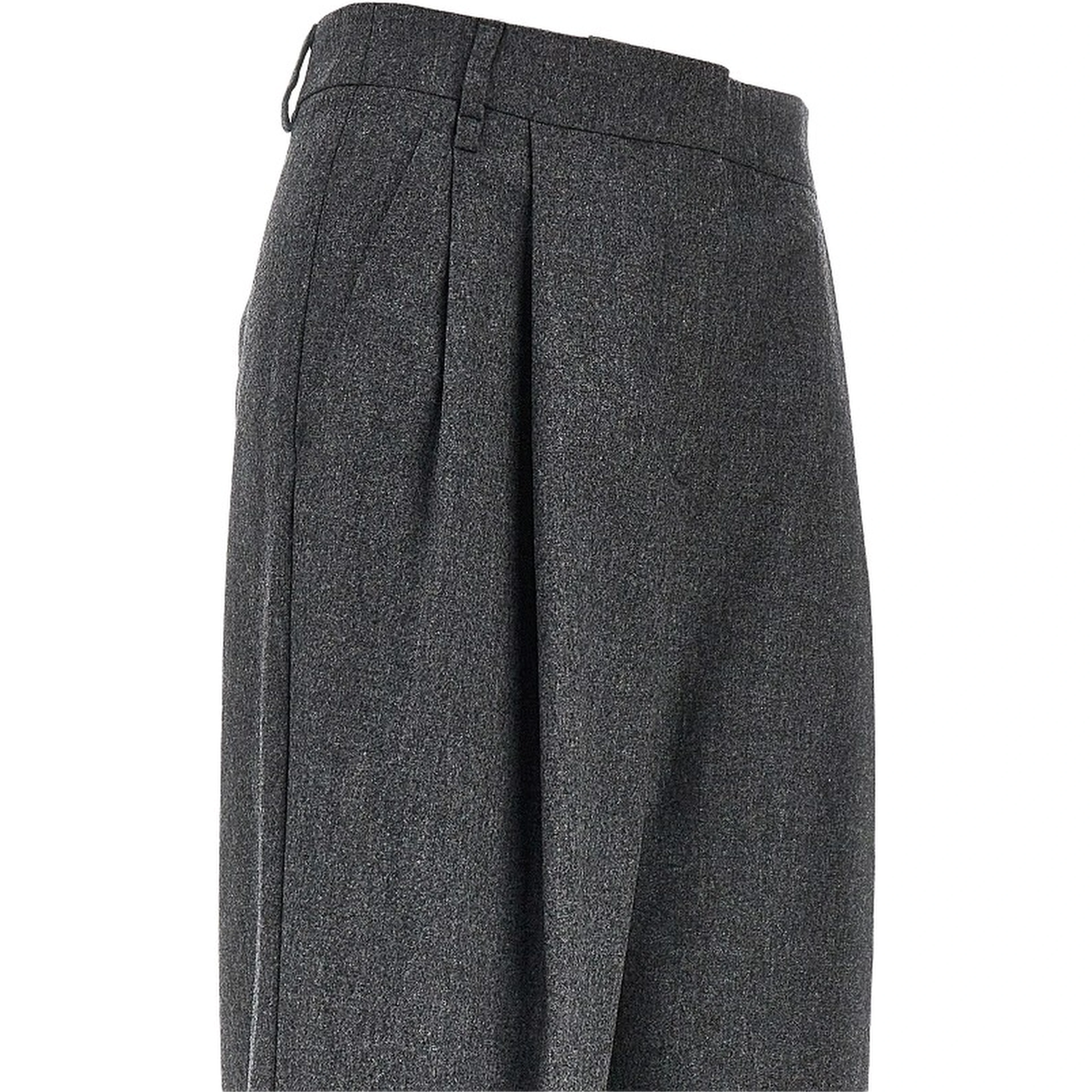 Flannel pants with darts