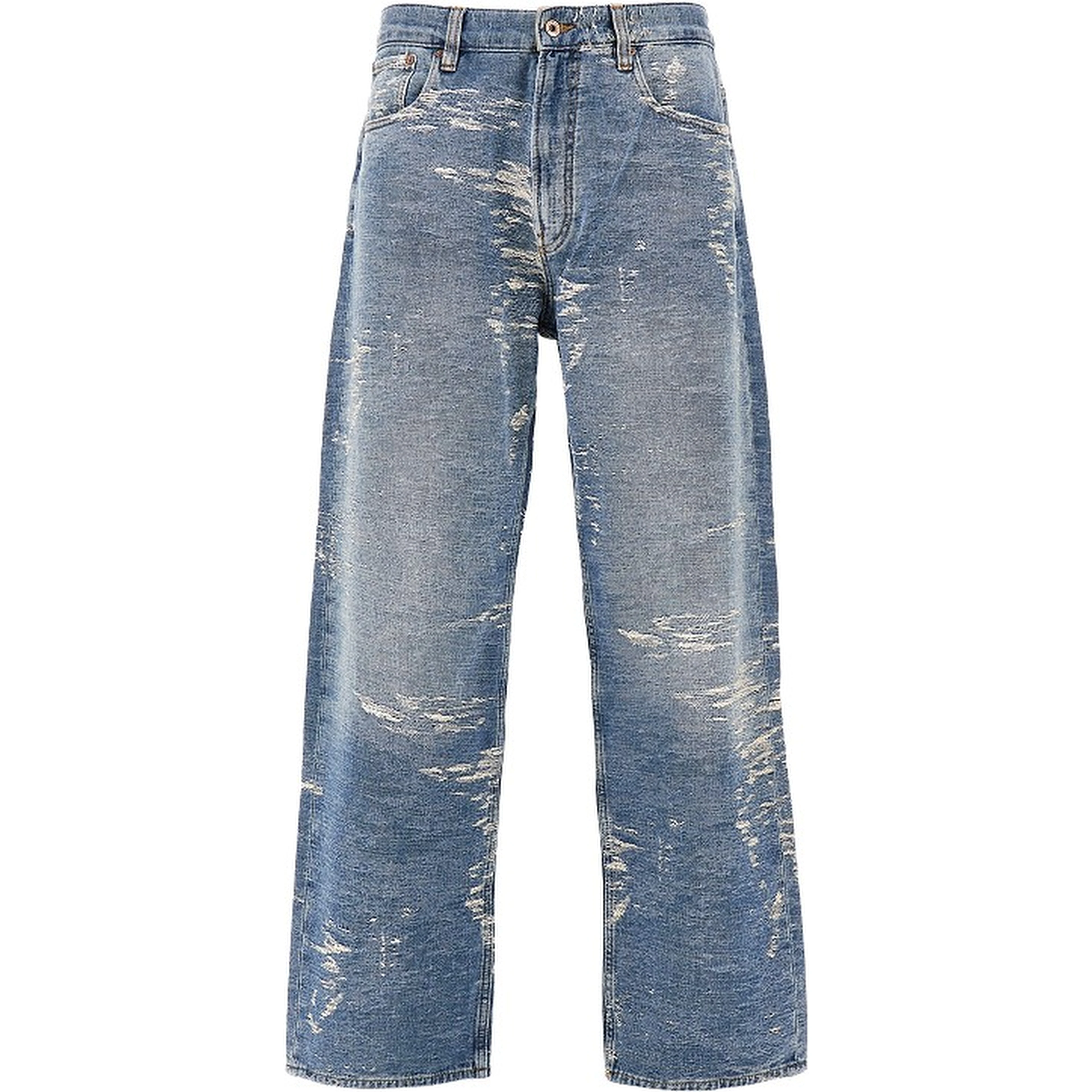 Vintage-effect oversized jeans