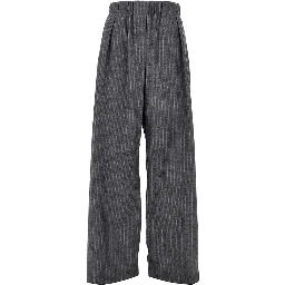 Pinstriped wool pants