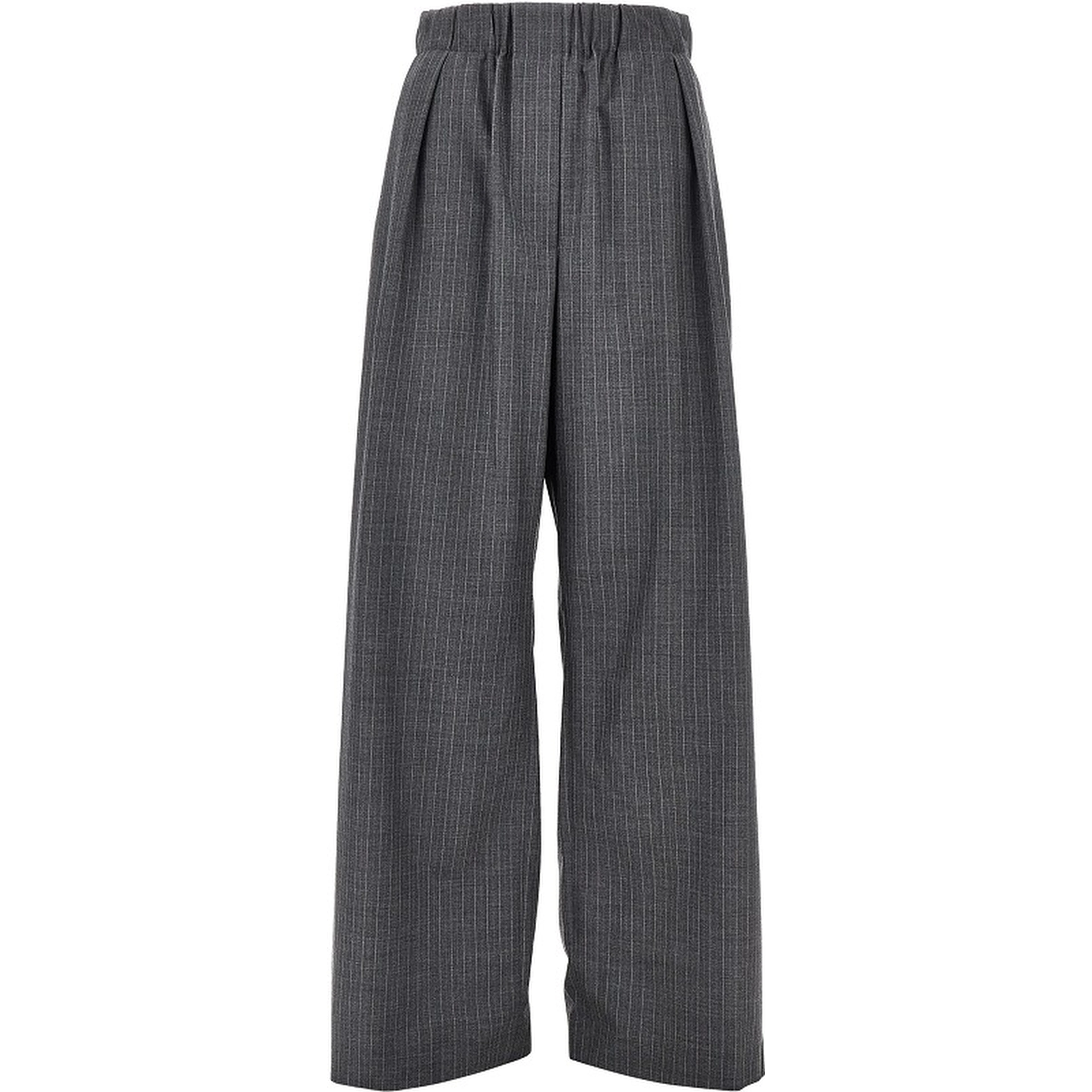 Pinstriped wool pants