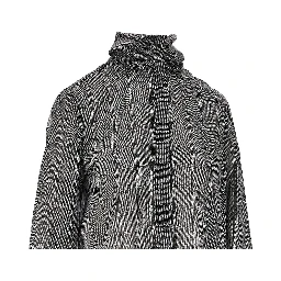 Check print satin shirt