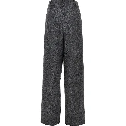 Flannel pants with darts