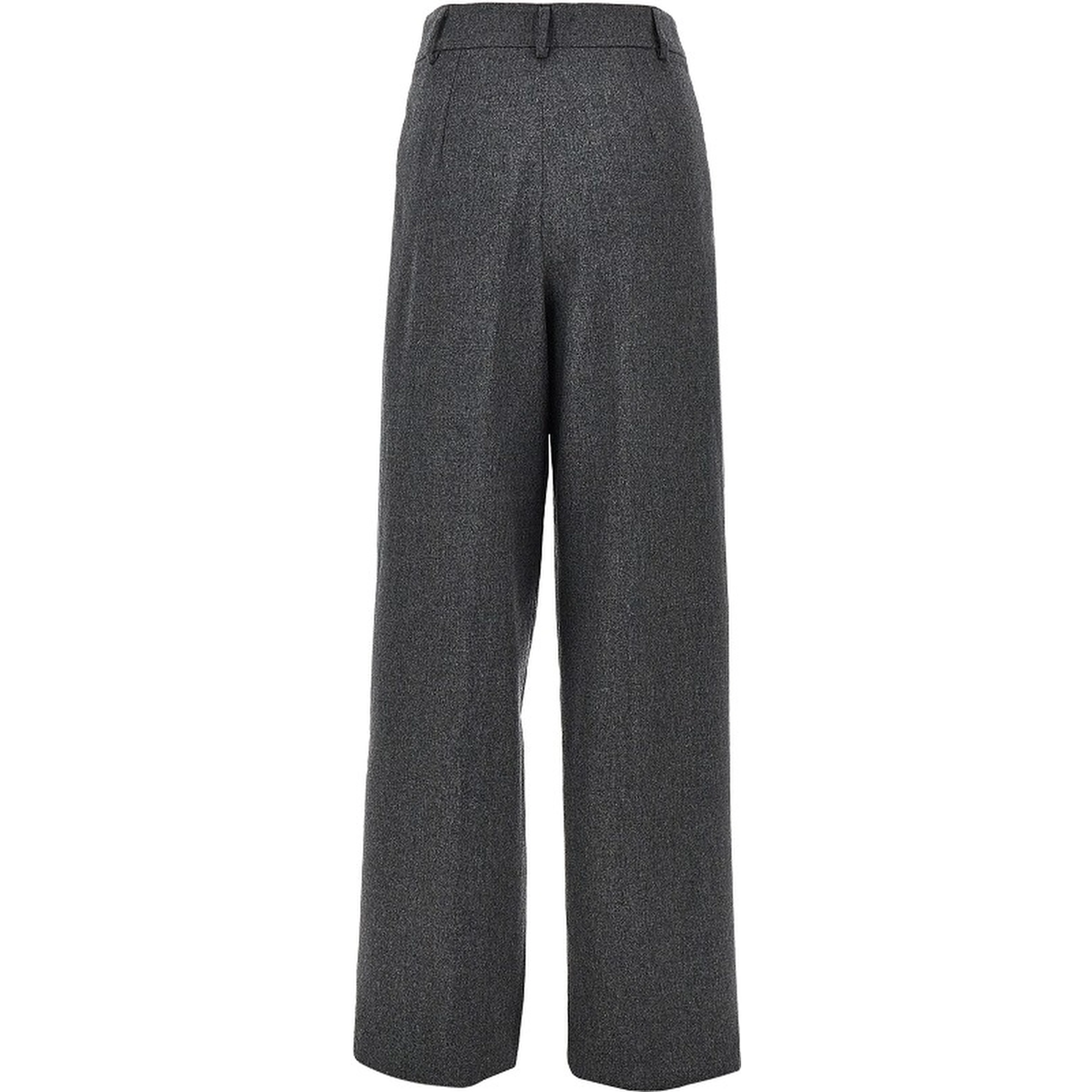 Flannel pants with darts