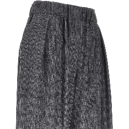 Pinstriped wool pants