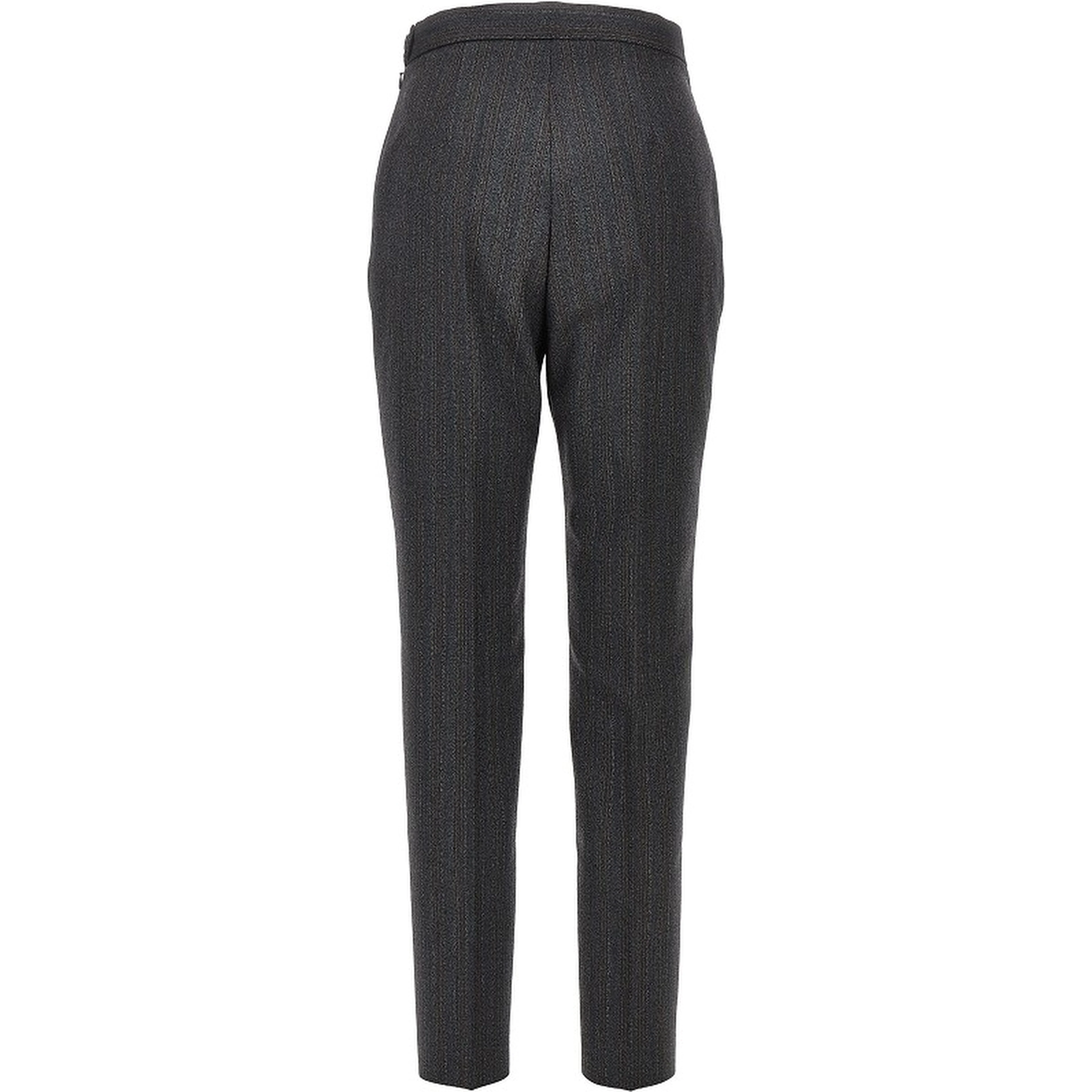 Pinstriped wool tailored pants