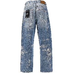 Vintage-effect oversized jeans