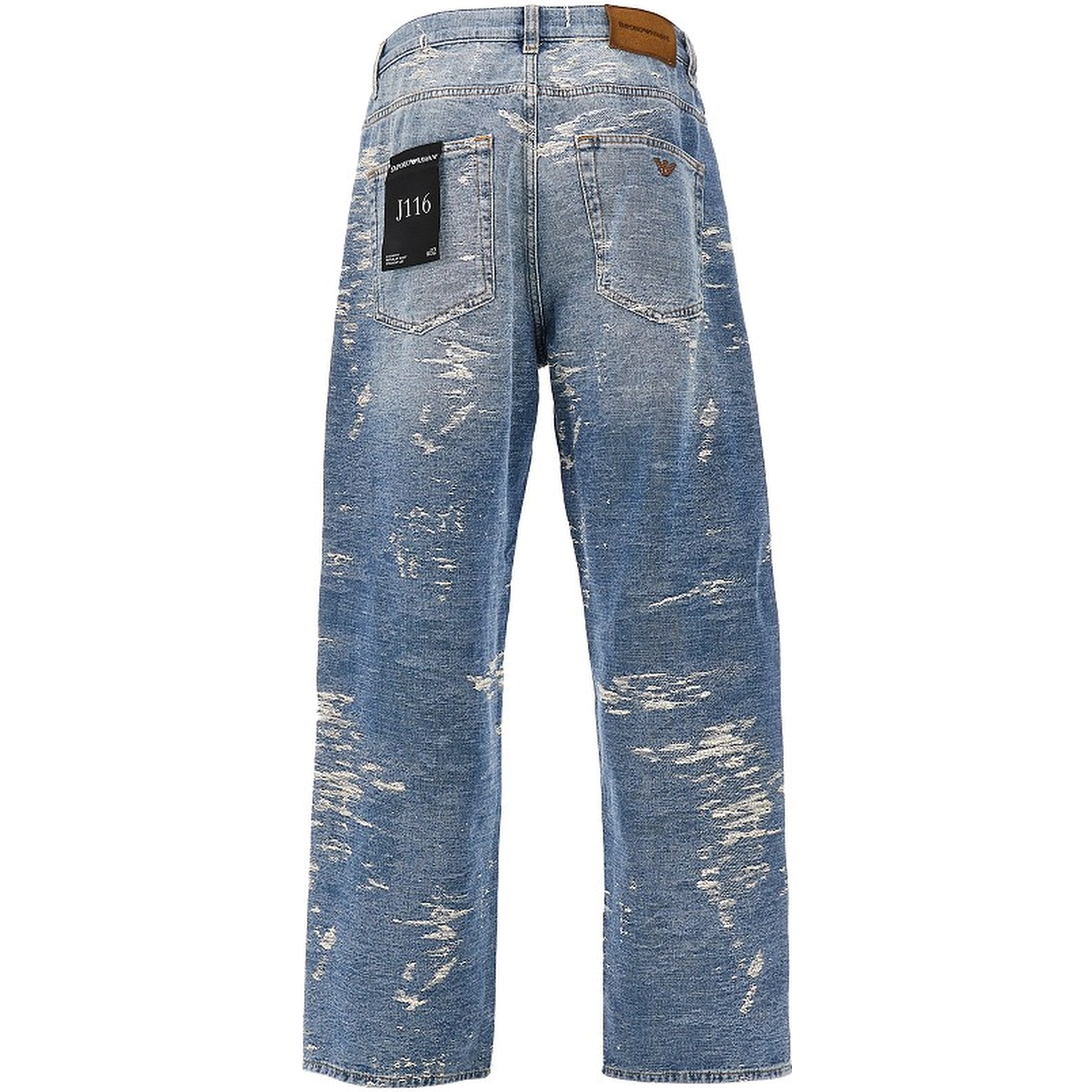 Vintage-effect oversized jeans