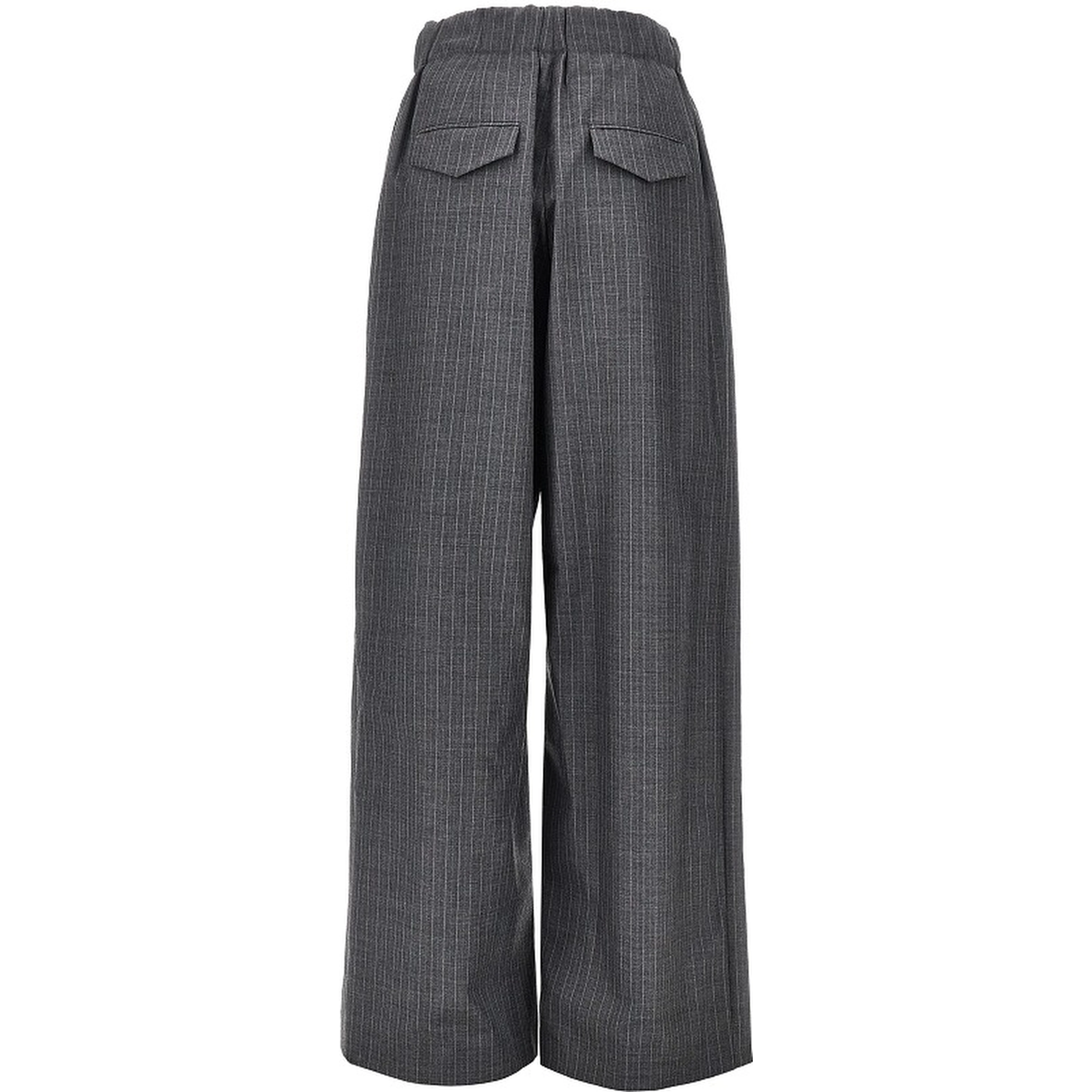 Pinstriped wool pants